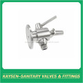 Sanitary sampling valves for beer fermentation tank